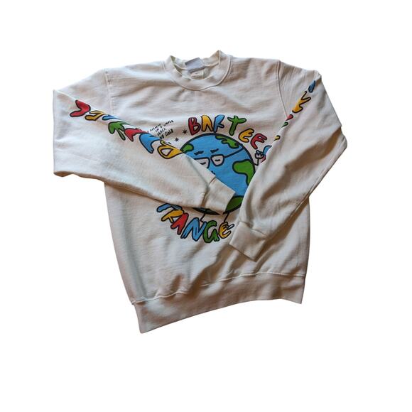 Champion ECO Pullover Adult Small Sweatshirt Earth Face Graphic Bartees Change - Picture 6 of 12